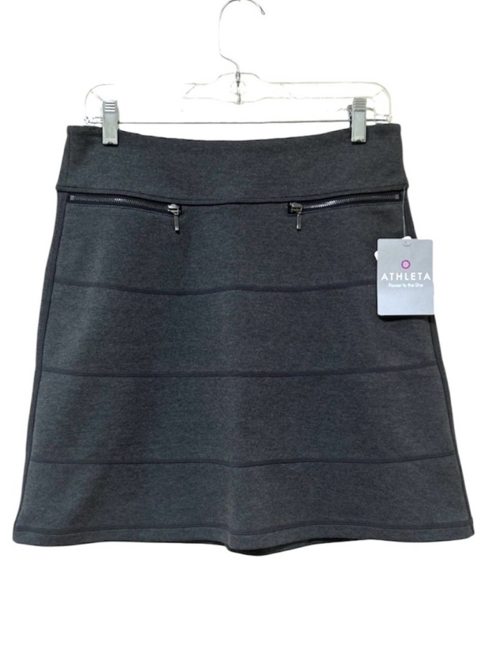 Athleta Strata Ponte Knit A-Line skirt Size S